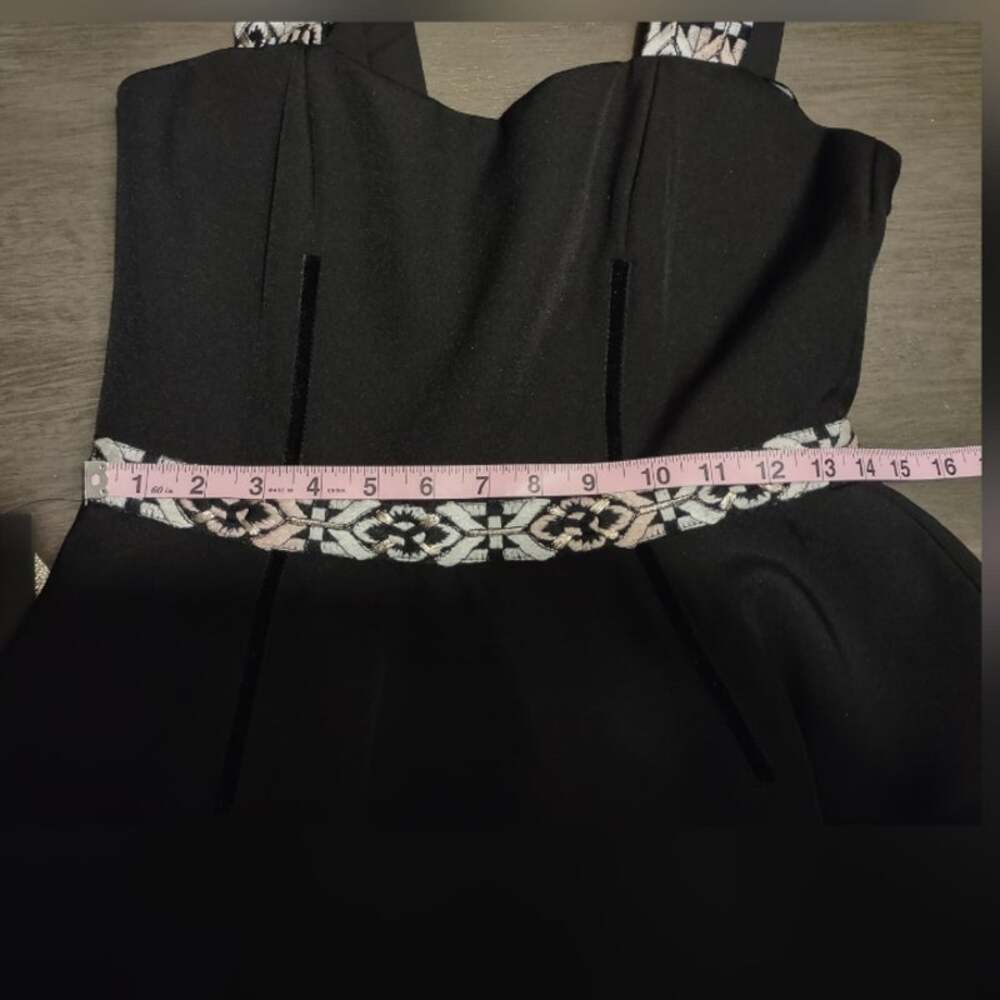 Bronx and Banco Ethnos Ruffle Black Sleeveless Dress Size 6 / Medium - Picture 7 of 16